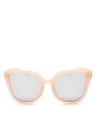 Quay Women's Paradiso Mirrored Oversized Cat Eye Sunglasses, 57mm