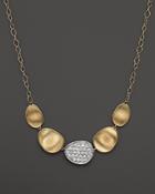 Marco Bicego Diamond Lunaria Half Collar In 18k Gold, 16.5