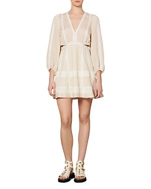 Sandro Alaya V Neck Dress