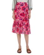 Gerard Darel Liccia Floral Print Ruffled Skirt