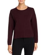 Eileen Fisher Petites Wool Cropped Crewneck Sweater