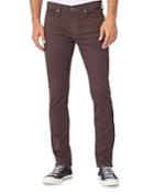 Paige Lennox Slim Fit Jeans In Seal Brown
