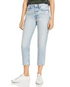 Frame Le Original High-rise Distressed Straight-leg Jeans In Clash