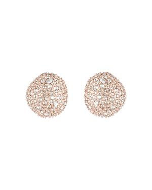 Alexis Bittar Button Pave Stud Earrings
