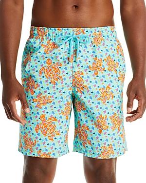 Vilebrequin Okoa Oko Turtle Printed Regular Fit Swim Trunks