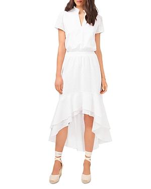 1.state Cotton High/low Midi Dress