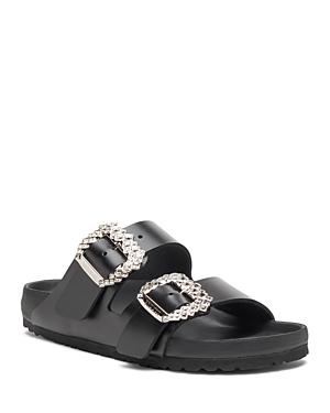 Manolo Blahnik X Birkenstock Women's Arizona Leather Slide Sandals