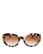 Valentino Women's Oval Sunglasses, 53mm