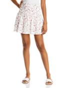 Aqua Ditsy Floral Smocked Mini Skirt - 100% Exclusive