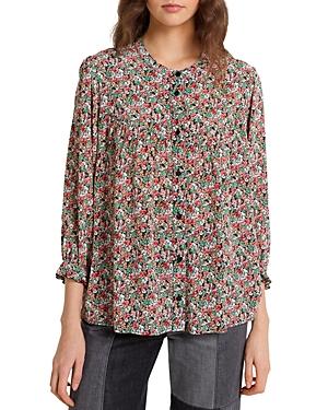 Gerard Darel Cybille Floral Print Blouse