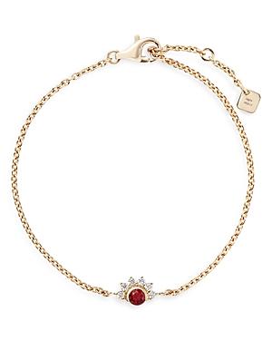 Nouvel Heritage 18k Yellow Gold Mystic Diamond & Red Spinel Chain Bracelet