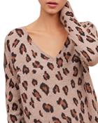 Gerard Darel Lillo Leopard Print Cashmere Sweater