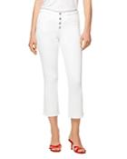 Sanctuary Connector Kick-flare Jeans In White Jasmine