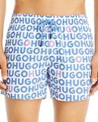 Hugo Tortuga Allover Logo Swim Trunks