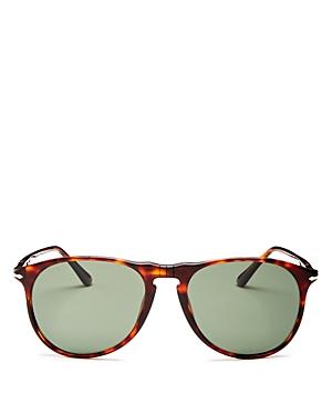 Persol Men's Polarized Aviator Sunglasses, 55mm
