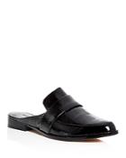Women's Mika Patent Leather Apron Toe Loafer Mules