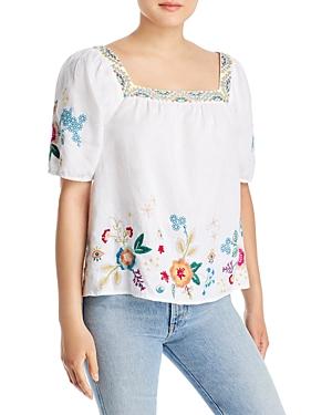 Johnny Was Martine Wander Linen Top