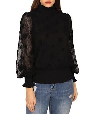 Gracia Smocked Dot Texture Top (41% Off) - Comparable Value $85