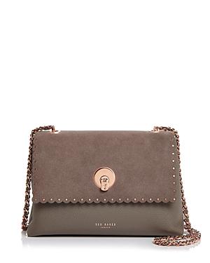 Ted Baker Sultane Studded Leather & Suede Crossbody