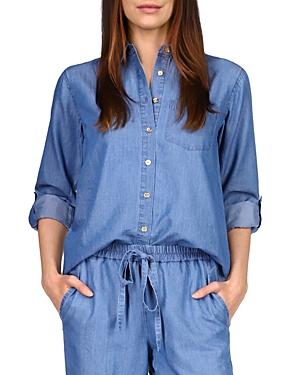Michael Michael Kors Chambray Oversized Button-up Shirt