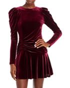 Black Halo Velvet A Line Dress