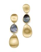 Marco Bicego 18k Yellow Gold Lunaria Black Mother-of-pearl Triple Drop Earrings - 100% Exclusive
