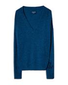Zadig & Voltaire Rosy V Neck Cashmere Sweater