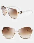 Gucci Logo Stripe Aviator Sunglasses