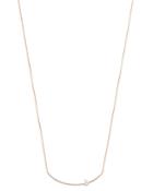 Own Your Story 14k Rose Gold Linear Diamond Bar Necklace, 18