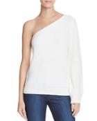 Olivaceous One Shoulder Sweater