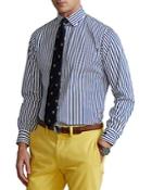 Polo Ralph Lauren Cotton Poplin Stripe Custom Fit Button Down Shirt