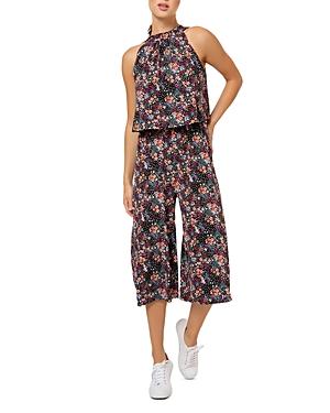 Leota Skyler Floral Cropped Wide Leg Jumpsuit