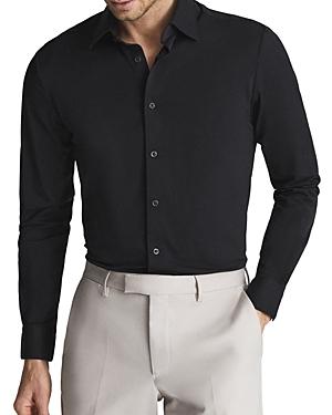 Reiss Voyager Stretch Performance Solid Regular Fit Button Down Travel Shirt
