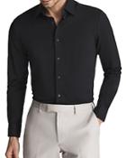 Reiss Voyager Stretch Performance Solid Regular Fit Button Down Travel Shirt