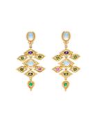 Temple St. Clair 18k Yellow Gold Campo De' Fiori Multi-gemstone & Diamond Drop Earrings