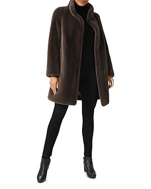 Hobbs London Maddox Faux Fur Coat