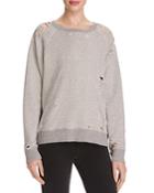 Mother The Square Distressed Sweatshirt - 100% Bloomingdale's Exclusive