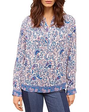 Gerard Darel Nama Printed Long Sleeve Blouse
