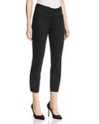 Alina Legging Embroidered Eyelet Ankle Jeans In Black - 100% Bloomingdale's Exclusive