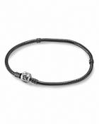 Pandora Bracelet - Oxidized Silver With Signature Clasp, Moments Collection