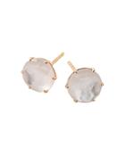 Ippolita 18k Yellow Gold Rock Candy Mother-of-pearl Doublet Medium Stud Earrings