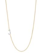 Zoe Lev 14k Yellow Gold Diamond Asymmetric Initial Necklace, 18