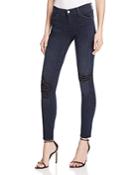 J Brand Mid Rise Skinny Beaded Distressed Jeans In Ultimate - 100% Exclusive