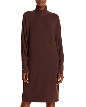 Majestic Filatures French Terry Mock Turtleneck Dress