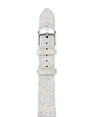 Michele White Crystal Watch Strap, 18mm