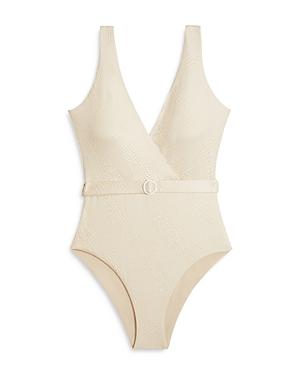 Onia Michelle Belted One-piece Swimsuit