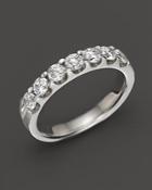 Diamond 7 Station Band In 18k White Gold, 1.0 Ct. T.w.