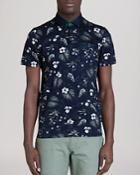 Ted Baker Format Tropical Print Polo Shirt - Regular Fit
