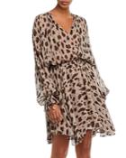 Anine Bing Elliana Leopard-printed Silk Dress