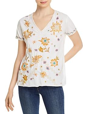 Johnny Was Elia Pleat Front Tee